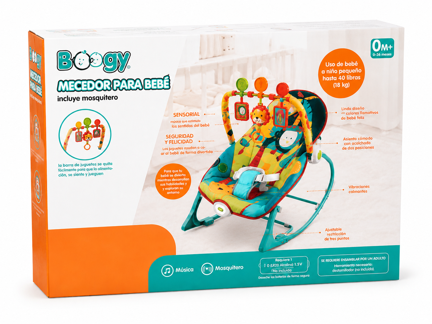 Silla Mecedora Boogy con Mosquitero