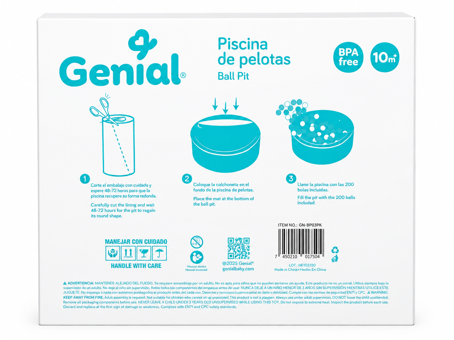 Piscina Genial 200 Pelotas