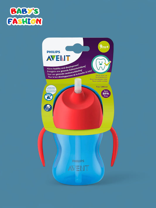 Vaso con Pajilla Curvada