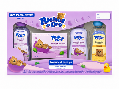 Kit de Bebé Ricitos de Oro Lavanda