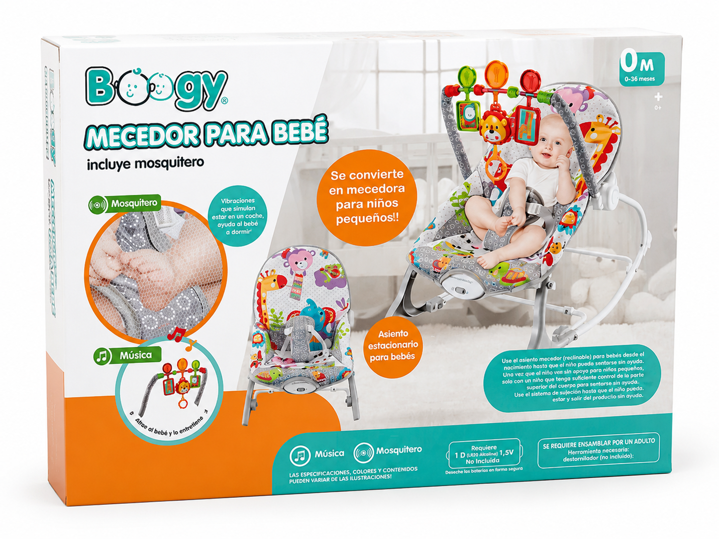 Silla Mecedora Boogy con Mosquitero